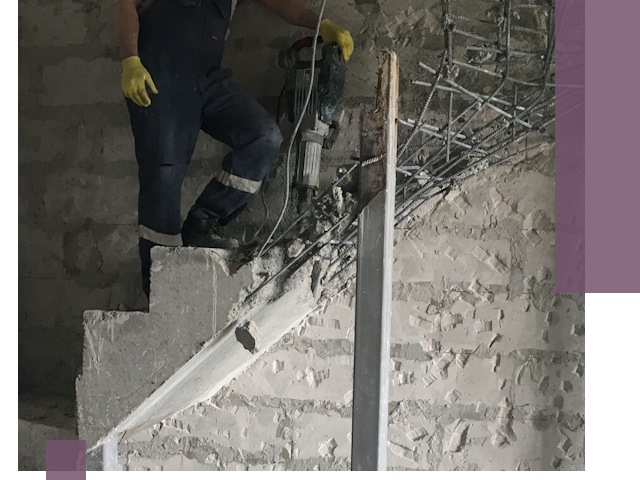 Демонтаж металлических и бетонных лестниц в Ленинске-Кузнецком