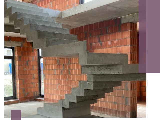 Изготовление бетонных лестниц под ключ в Ленинске-Кузнецком