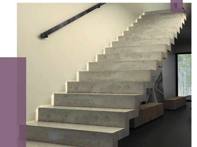 Облицовка бетонных лестниц в Ленинске-Кузнецком от 4599 руб/м2 