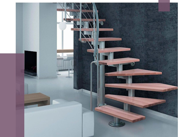 Модульные лестницы в Ленинске-Кузнецком от 16865 руб. — купить в ПРОЛЁТ-Лнн