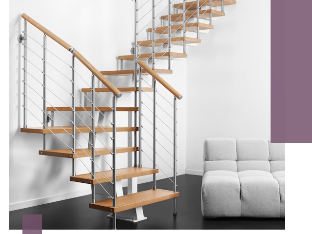 Модульные лестницы под ключ в Ленинске-Кузнецком — монтаж и изготовление