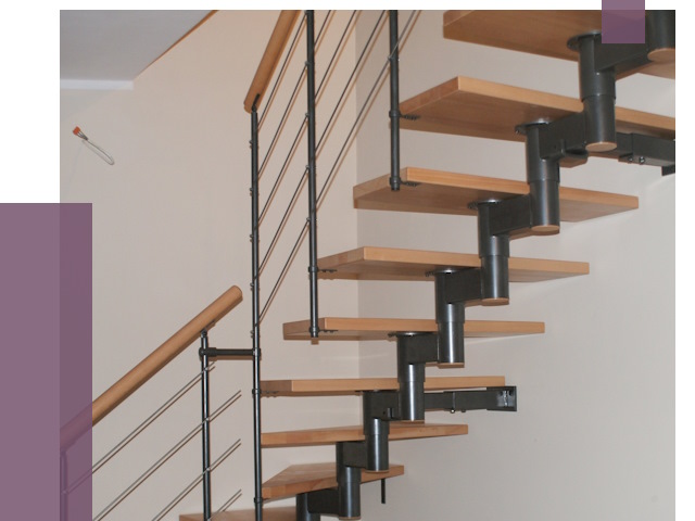 Изготовление модульных лестниц в Ленинске-Кузнецком от 11499 руб. 