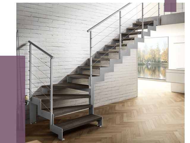 Г-образные лестницы под ключ в Ленинске-Кузнецком от 37051 руб. | ПРОЛЁТ-Лнн