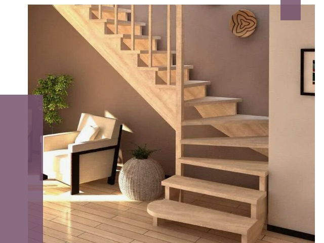 Изготовление Г-образных лестниц в Ленинске-Кузнецком от 18909 руб. 