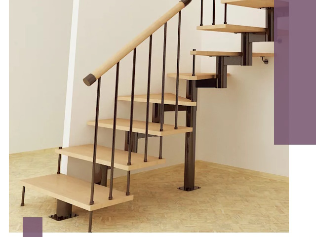 Монтаж лестниц на больцах в Ленинске-Кузнецком — быстро и надежно