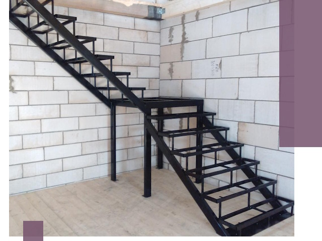 Лестницы на металлокаркасе под ключ в Ленинске-Кузнецком — изготовление и монтаж