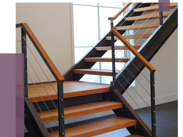 Изготовление лестниц на металлокаркасе в Ленинске-Кузнецком от 18909 руб. | ПРОЛЁТ-Лнн