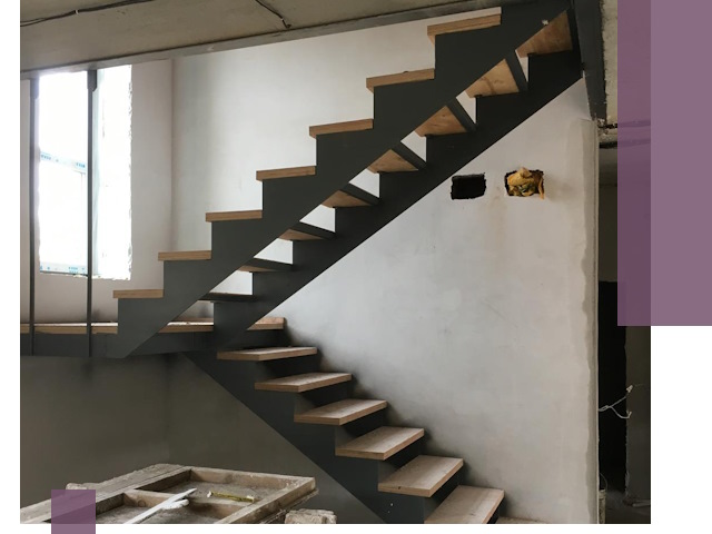 Изготовление лестниц на металлокаркасе в Ленинске-Кузнецком от производителя