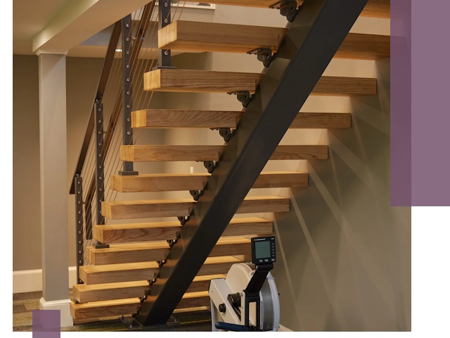 Лестницы на монокосоурах под ключ в Ленинске-Кузнецком - изготовление и монтаж