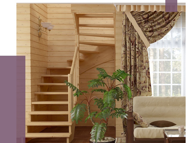 Лестницы для дачи в Ленинске-Кузнецком от 75891 руб.  | ПРОЛЁТ-Лнн