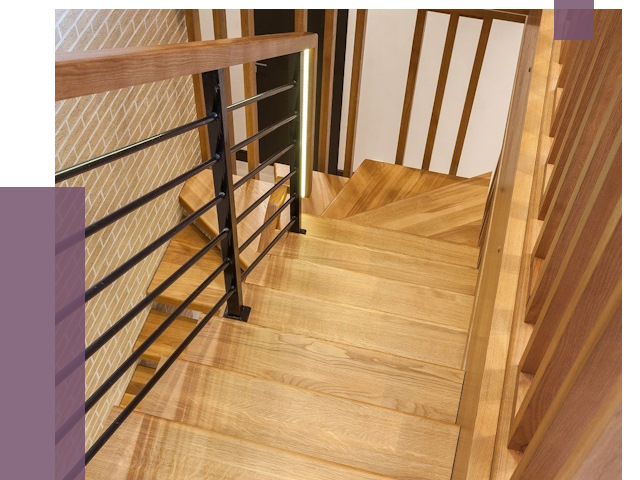 Лестницы из ясеня в Ленинске-Кузнецком под ключ от 10017 руб. 