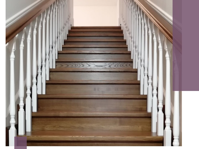 Лестницы из ясеня на заказ в Ленинске-Кузнецком — изготовление и монтаж