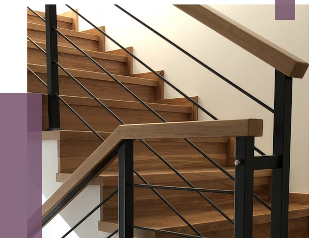 Обшивка металлической лестницы деревом в Ленинске-Кузнецком от 4344 руб. 