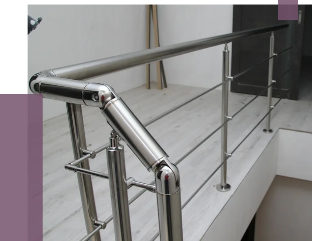 Перила из нержавеющей стали в Ленинске-Кузнецком от 8994 руб. под ключ | ПРОЛЁТ-Лнн