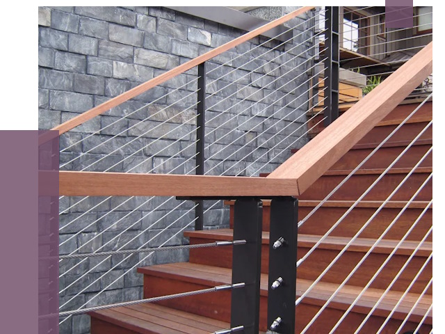 Тросовые перила под ключ в Ленинске-Кузнецком от 7768 руб. 