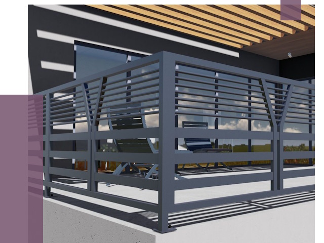 Изготовление балконных ограждений в Ленинске-Кузнецком от 10732 руб. | ПРОЛЁТ-Лнн