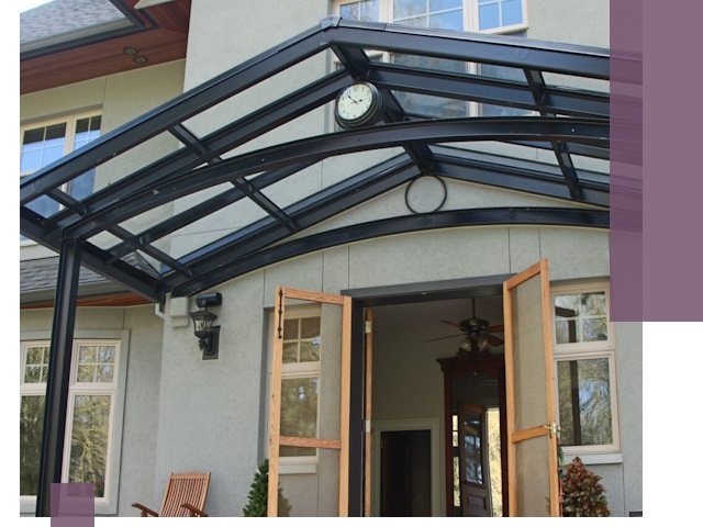 Изготовление и монтаж навесов и козырьков в Ленинске-Кузнецком