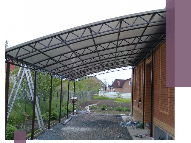 Профессиональный монтаж навесов под ключ в Ленинске-Кузнецком