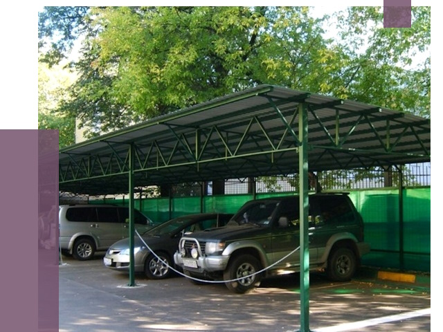 Навесы для парковки в Ленинске-Кузнецком от 80235 руб. заказать | ПРОЛЁТ-Лнн