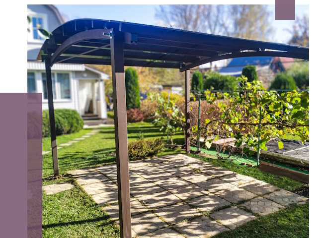 Навесы для дачи в Ленинске-Кузнецком от 12725 руб. под ключ — ПРОЛЁТ-Лнн