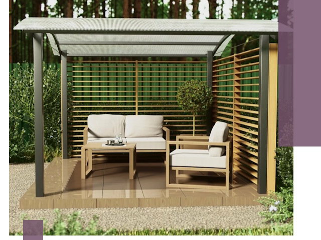 Навесы для дачи в Ленинске-Кузнецком: изготовление, монтаж и демонтаж