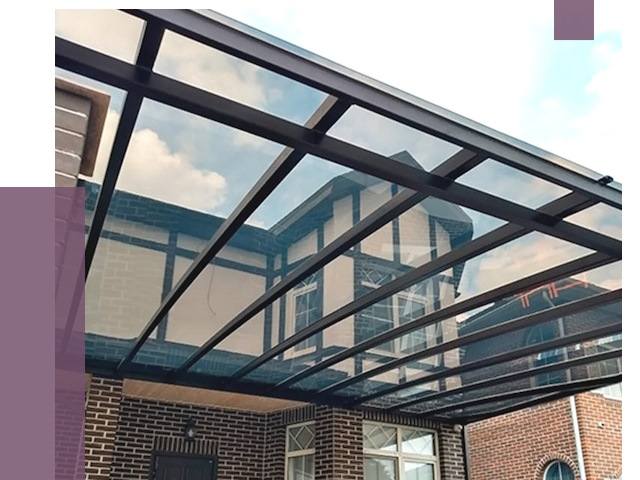 Навесы из поликарбоната в Ленинске-Кузнецком от 8606 руб. под ключ — ПРОЛЁТ-Лнн