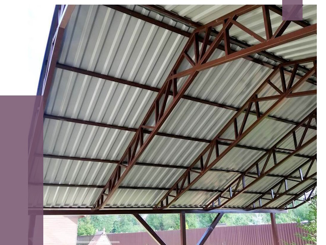 Навесы из профнастила в Ленинске-Кузнецком от 7359 руб. | ПРОЛЁТ-Лнн