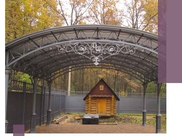 Кованые навесы премиум-класса под заказ в Ленинске-Кузнецком