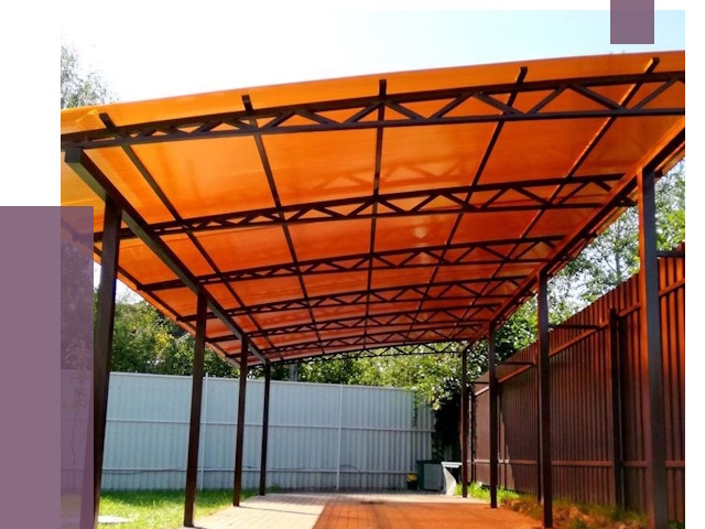 Односкатные навесы под ключ в Ленинске-Кузнецком от 13134 руб. 