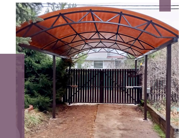 Арочные навесы в Ленинске-Кузнецком от 12725 руб. — изготовление и монтаж | ПРОЛЁТ-Лнн