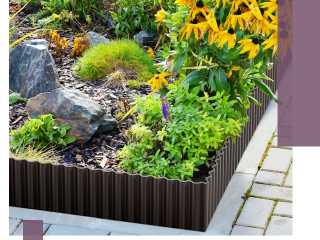 Металлические бордюры для клумб в Ленинске-Кузнецком — производство и монтаж