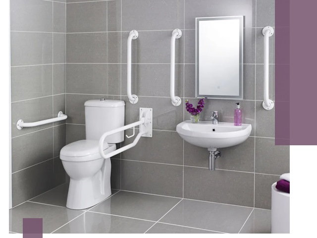 Поручни для санузлов в Ленинске-Кузнецком: установка, ремонт и монтаж